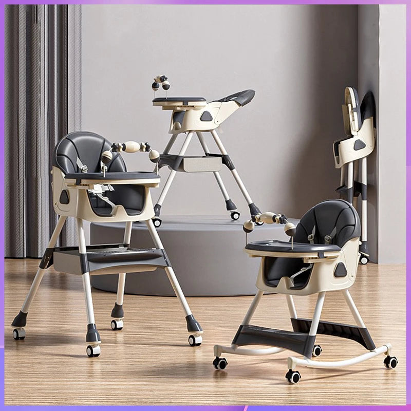 baby dinner table and chairs multifunctional dining table and chairs children dining table/Children's seat reclining foldable