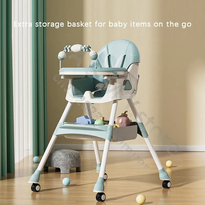 baby dinner table and chairs multifunctional dining table and chairs children dining table/Children's seat reclining foldable